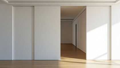 Fototapeta premium Minimalist and unique interior design in the house