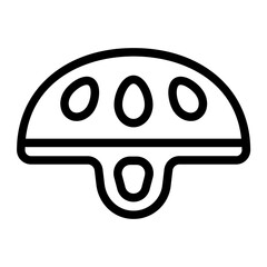 Obraz premium Skateboard Helmet icon