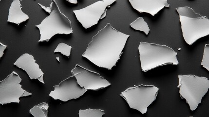 Abstract Gray Paper Flakes Texture Background