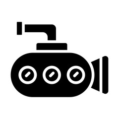 Submarine solid icon