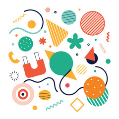 creative abstract style art background for children