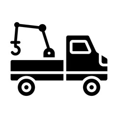 Tow Truck Solid Icon