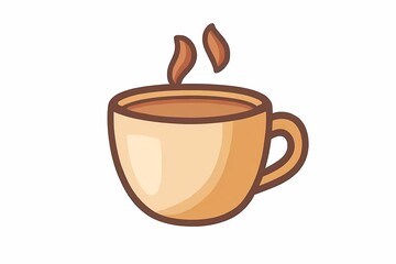 Cozy Minimalist Line Drawing of a Coffee Cup