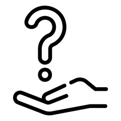 think question Line Icon