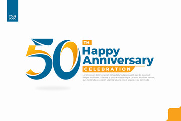 Number 50 logo icon design, 50th birthday logo number, anniversary 50