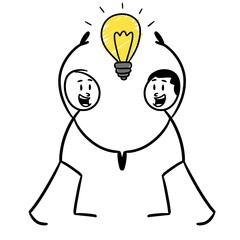 two people put their hands together around a lamp