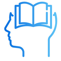 learning process Gradient icon