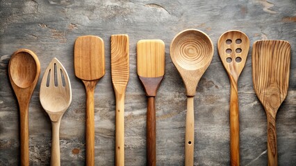 Wooden kitchen spatulas for cooking and baking, wooden, kitchen, spatula, utensil, cooking, baking