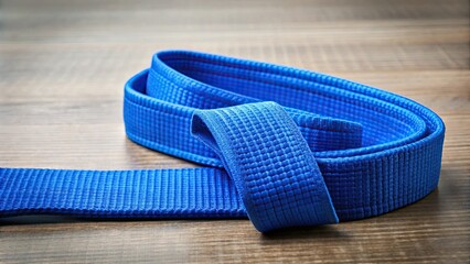 Blue belt for martial arts training , martial arts, karate, belt, blue, skills, achievement