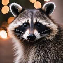 Fototapeta premium Raccoon Photograph Closeup