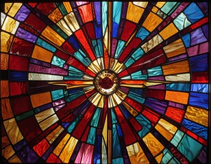 Kinetic burst in rich and luxurious jewel tones.