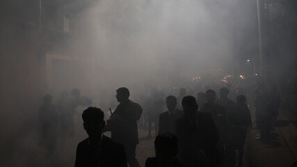 Procesi&oacute;n de Jes&uacute;s Sepultado de la Escuela de Cristo de Antigua Guatemala por 75 Aniversario