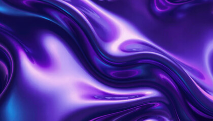 Fototapeta premium vibrant purple texture with smooth, flowing waves and glossy surfaces, creating dynamic and captivating visual effect. Ideal for backgrounds and abstract designs