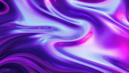 Obraz premium vibrant, flowing texture in shades of purple and blue, creating mesmerizing abstract background. smooth waves evoke sense of fluidity and depth