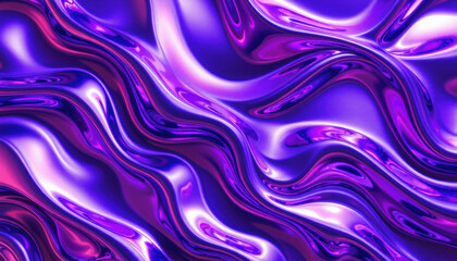 Obraz premium vibrant, flowing texture in shades of purple, creating dynamic and mesmerizing visual effect. smooth, wavy patterns evoke sense of fluidity and depth