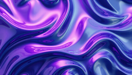 Obraz premium vibrant, flowing texture of purple and blue hues creates mesmerizing visual effect, perfect for backgrounds or abstract designs