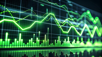 Digital Background for Tech, AI, Data, and Audio Visualizations