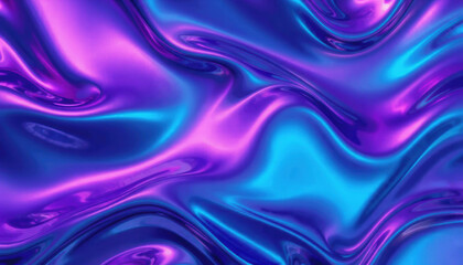 Obraz premium Vibrant purple and blue abstract texture with smooth, flowing patterns. dynamic waves create sense of movement and depth, perfect for backgrounds or artistic designs