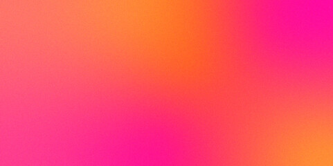 Digital grainy gradient with colorful soft noise effect. Vintage Grunge Texture Pattern in pink and orange Tones for Artful Wallpaper. Gradient blur, noise, grain, texture abstract background design.	