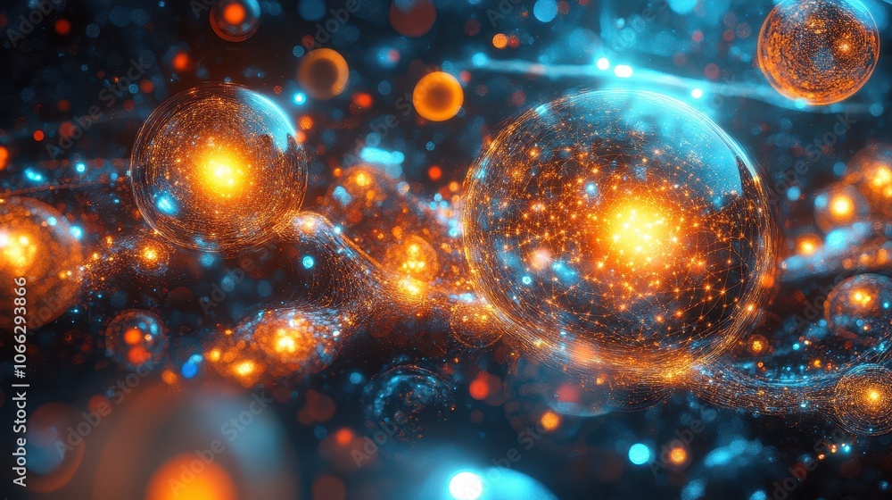 Poster abstract digital interface with parallel mapping