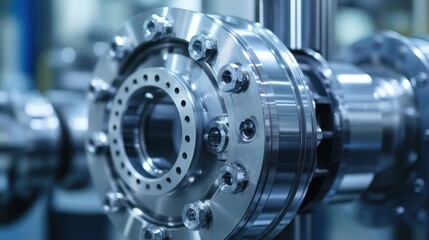 Pump seal housing with robust sealing components, optimized for industrial-grade reliability and safety.