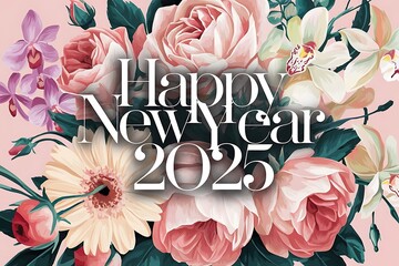 Poster Design Happy New Year 2025