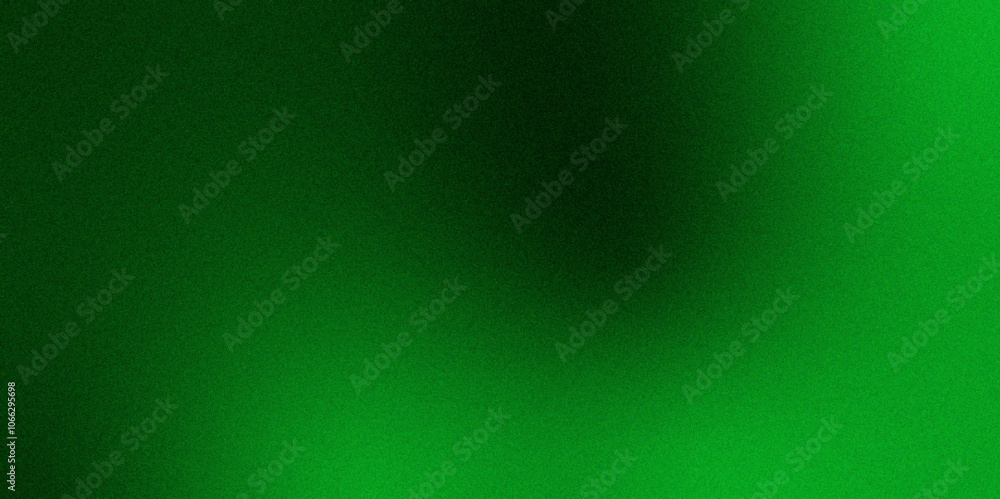 Poster grainy dark green color gradient abstract background, noise texture effect. dark and light backdrop.