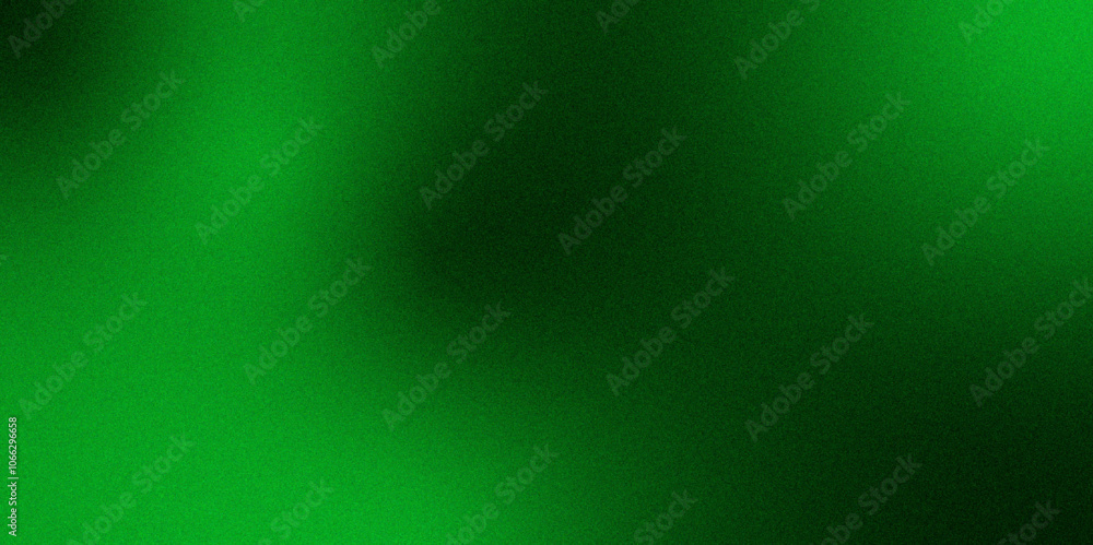 Poster grainy dark green color gradient abstract background, noise texture effect. dark and light backdrop.
