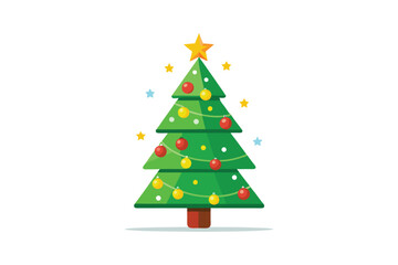 Obraz premium Christmas tree vector illustration, Christmas tree vector 