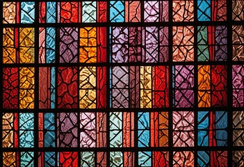 Layered ink patterns with bold shapes.