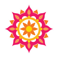 Mandala indian art Vector Illustration