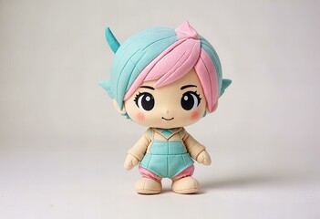 Fototapeta premium A minimalist chibi arcanist character design.