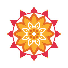 Mandala art graphic recourses Vector Illustration