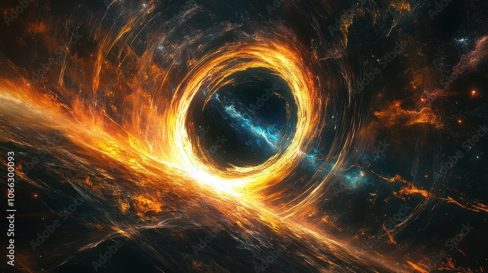 Poster cosmic portal through space and alternate universes