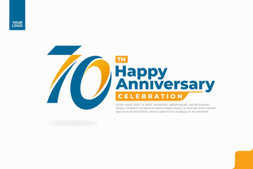 Number 70 logo icon design, 70th birthday logo number, anniversary 70