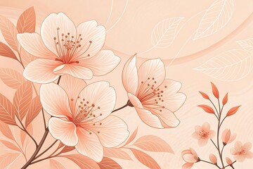 Abstract Floral Gradient Background Collection