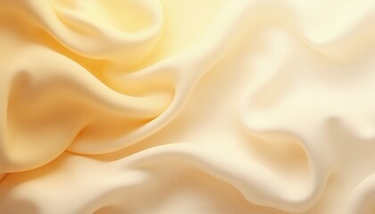 Obraz premium Cream-colored silk fabric texture with soft folds