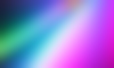 Fototapeta premium Abstract blurred background image of blue, green, pink colors gradient used as an illustration. Designing posters or advertisements.