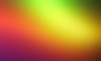 Obraz premium Abstract blurred background image of red, green, yellow colors gradient used as an illustration. Designing posters or advertisements.
