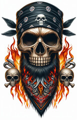 Fototapeta premium TATOO タトゥ 刺青ドクロ 