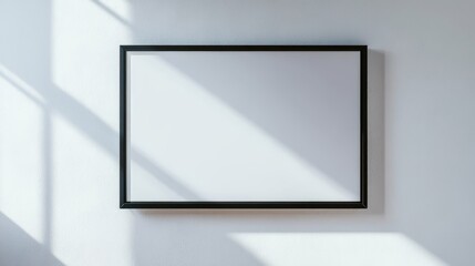 This design showcases a scoreboard mockup with a blank screen in a simple, dark frame