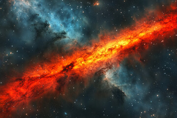 Fototapeta premium space of space. he majestic beauty of a swirling spiral galaxy, with vivid colors and intricate star formations. 8k highest resolution, full scenes clear shot.