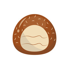 Sweet and Yummy Dessert Chocolate. Chocolate Day Celebration. Cartoon Vector Illustration.