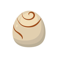 Sweet and Yummy Dessert Chocolate. Chocolate Day Celebration. Cartoon Vector Illustration.