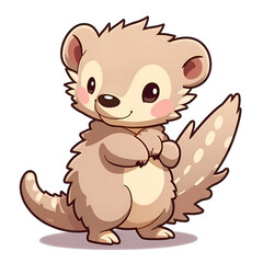 Fototapeta premium Embrace the joy of playfulness with this adorable fantasy creature, digital art of character design concept.