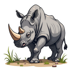 Fototapeta premium Protecting the majestic art of nature s most iconic creatures is our collective responsibility, digital illustration of character design concept.