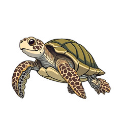 Naklejka premium Embrace the harmony of nature through the beauty of marine life, illustration of animal concept.