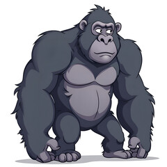 Naklejka premium Strength and determination emanates from this very powerful and resolute creature, digital illustration of character design concept.