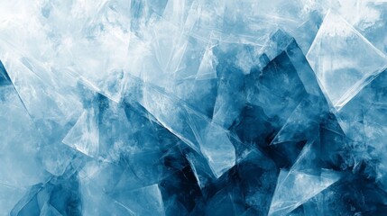 Obraz premium Abstract Blue and White Geometric Pattern with Grunge Texture