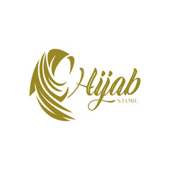 Obraz premium Beauty Hijab Store Logo Image